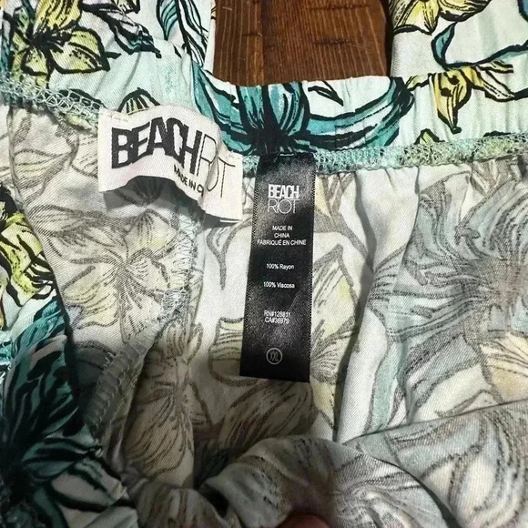 Beachly Beach Riot Fall Box Blue Lagoon Pants Size 2XL NWOT - Picture 3 of 4